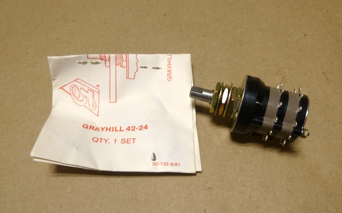 Grayhill 44MS30-02-1-12N, 12 Position Rotary Switch 115Vac 28Vdc 1Pole 1Amp | Electrical MRO Replacement Parts &amp; Components and Commercial Electrical Supplies Company