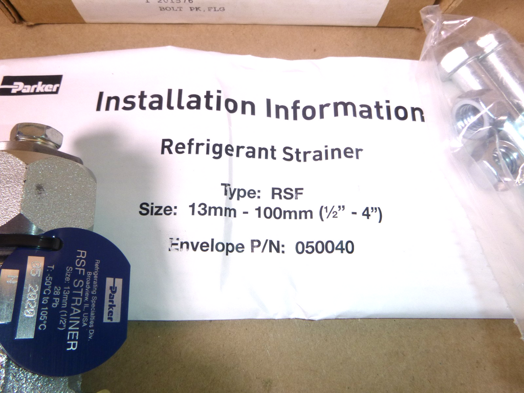 106422 PARKER 1/2" RSF STRAINER W/ 301628 GASKETS 201576 BOLT PACKAGE PIPE PLUG | Industrial MRO Replacement Parts, Manufacturing Machine Parts & Components, Heavy Equipment Parts Supplier