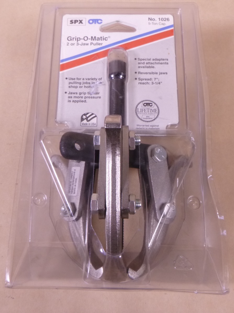 OTC 1026 Grip-O-Matic 2/3 Jaw Puller 7" Spread 3-1/4" Reach (5 Ton) Made in USA | Industrial MRO Tools and Replacement Industrial Equipment Components