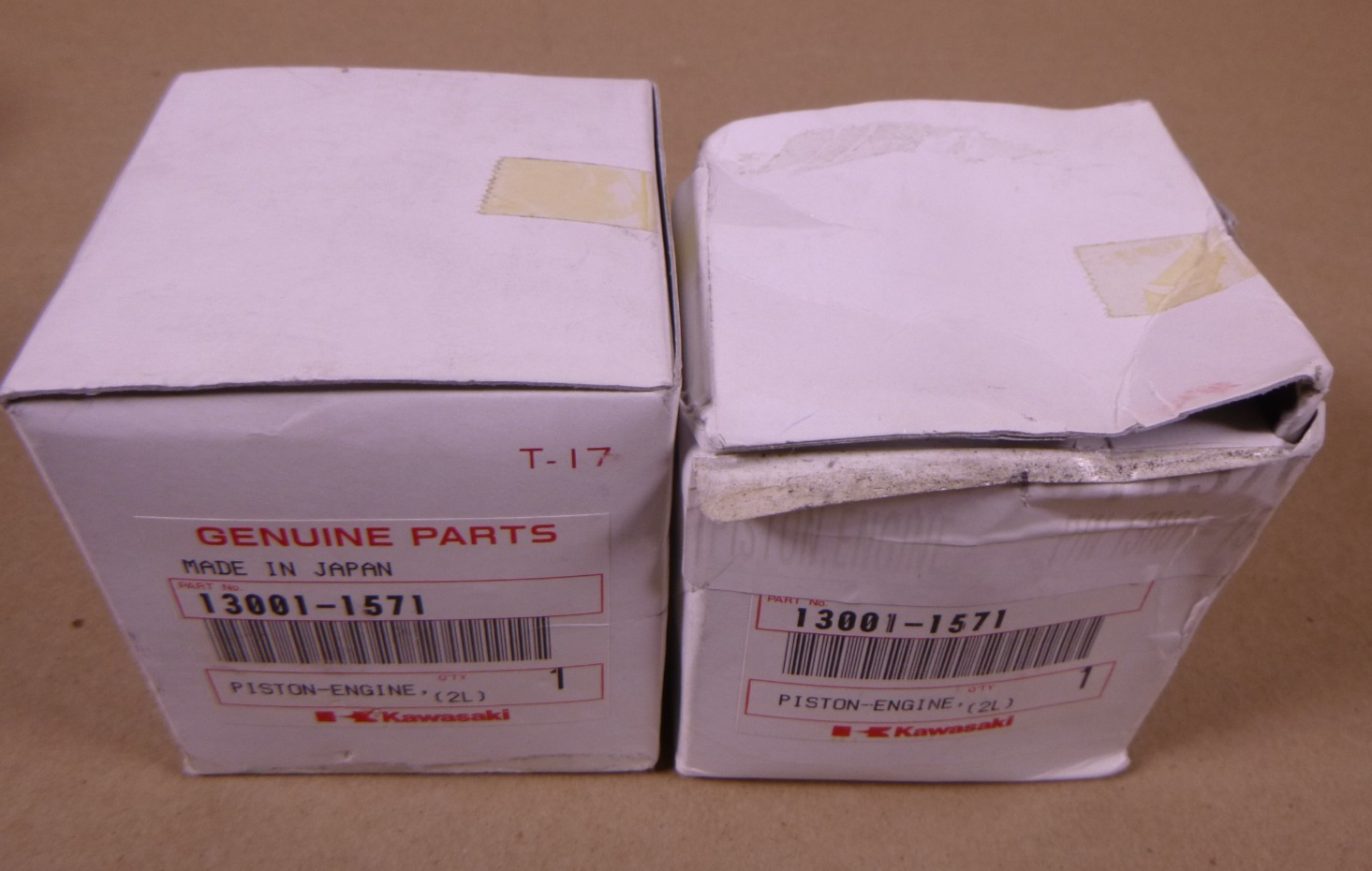 (2x) OEM Kawasaki 13001-1571 Piston For 3010 4010 Mule Genuine | Replacement Truck Parts, Trailer Accessories, Automobile Supplies, Car Parts &amp; Accessories