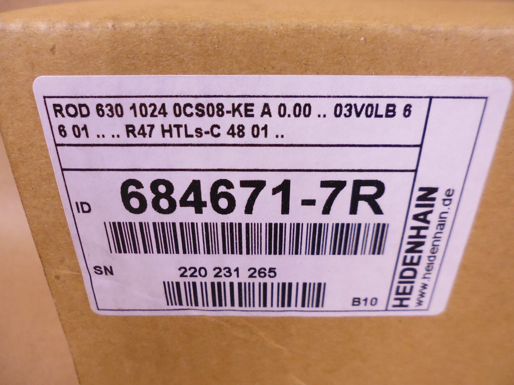 Heidenhain ROD 630 1024 0CS08-KE Encoder 684671-7R , 10.8V-26.4V , R47 HTLS-C | Industrial Electric Motors, Pumps & Parts