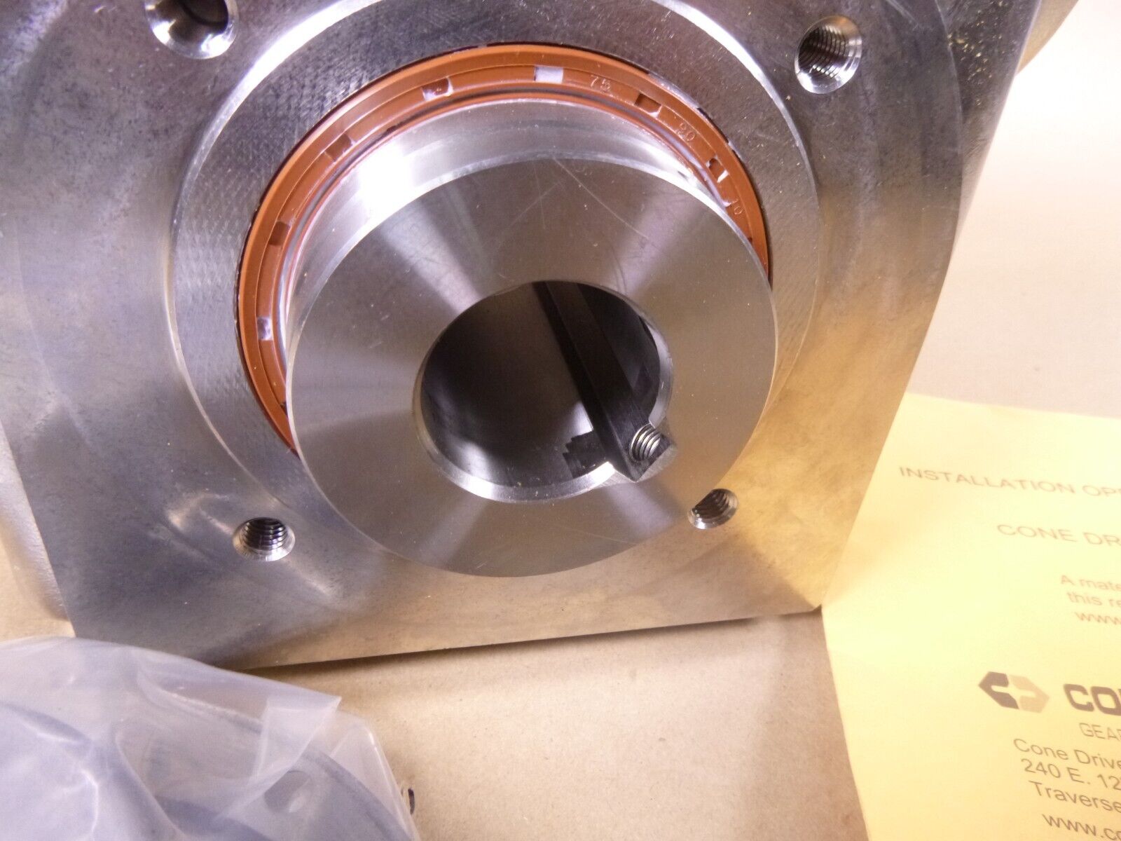 Cone Drive Food Grade Gearbox 1-7/16" Hollow Shaft 145TC Size 76 (3" C.D.) 60:1 | Industrial Electric Motors, Pumps &amp; Parts