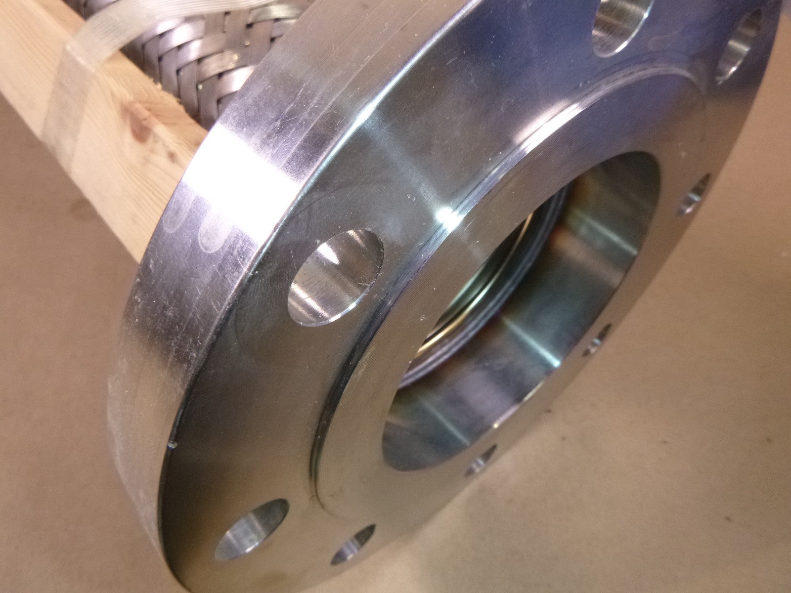 4" x 28" Stainless Steel Expanion Joint Flexible Hose W/ 316L Flanges 150 LB
