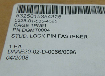 DILLON DGMT0004 LOCK PIN FASTENER STUD , 5325-01-535-4325 | Industrial Replacement Nuts &amp; Bolts Distributor and Machinery Screws &amp; Fasteners Supply