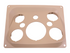 Humvee Tan Plastic Dashboard Instrument Panel M998 HMMWV Instrument Panel