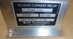 Wilmar Over Currant Relay 1100-19X, 24 Volt DC, 50-500 Hz, 1-5 Amp Adjustable | Electrical MRO Replacement Parts & Components and Commercial Electrical Supplies Company