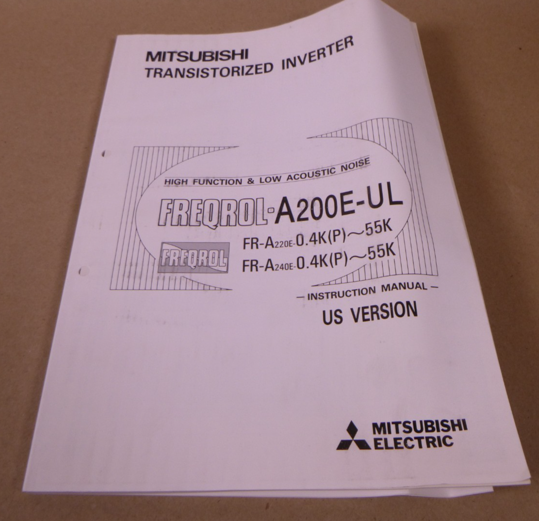 Mitsubishi FREQROL-A200 Inverter Drive FR-A240E-3.7K-UL 5HP 380-460V | Electrical MRO Replacement Parts &amp; Components and Commercial Electrical Supplies Company