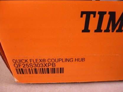Timken QF25S303XPB Quick Flex 5/8" Pilot Bore Standard Coupling Hub Stainless | Industrial MRO Replacement Parts, Manufacturing Machine Parts &amp; Components, Heavy Equipment Parts Supplier