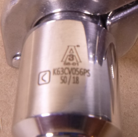 A3 K63CV056PS Sanitary Fitting Tri-Clamp Check Valve SS 1/2" | Industrial MRO Replacement Parts, Manufacturing Machine Parts & Components, Heavy Equipment Parts Supplier