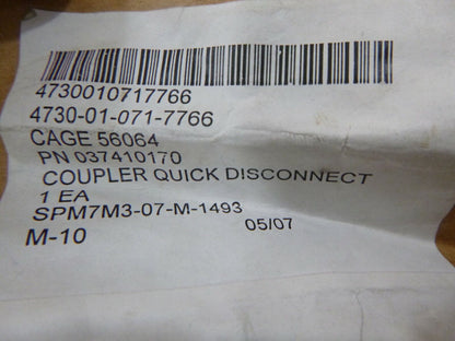 STEELMASTER 037410170 F-4 SUPPORT QUICK DISCONNECT COUPLER , 4730-01-071-7766 | Industrial MRO Replacement Parts, Manufacturing Machine Parts &amp; Components, Heavy Equipment Parts Supplier