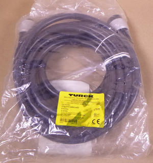 Turck GSDA GKDA 30-8M/S4000 Powerfast Cordset 600V 31A 3-Pin M F , U-37504