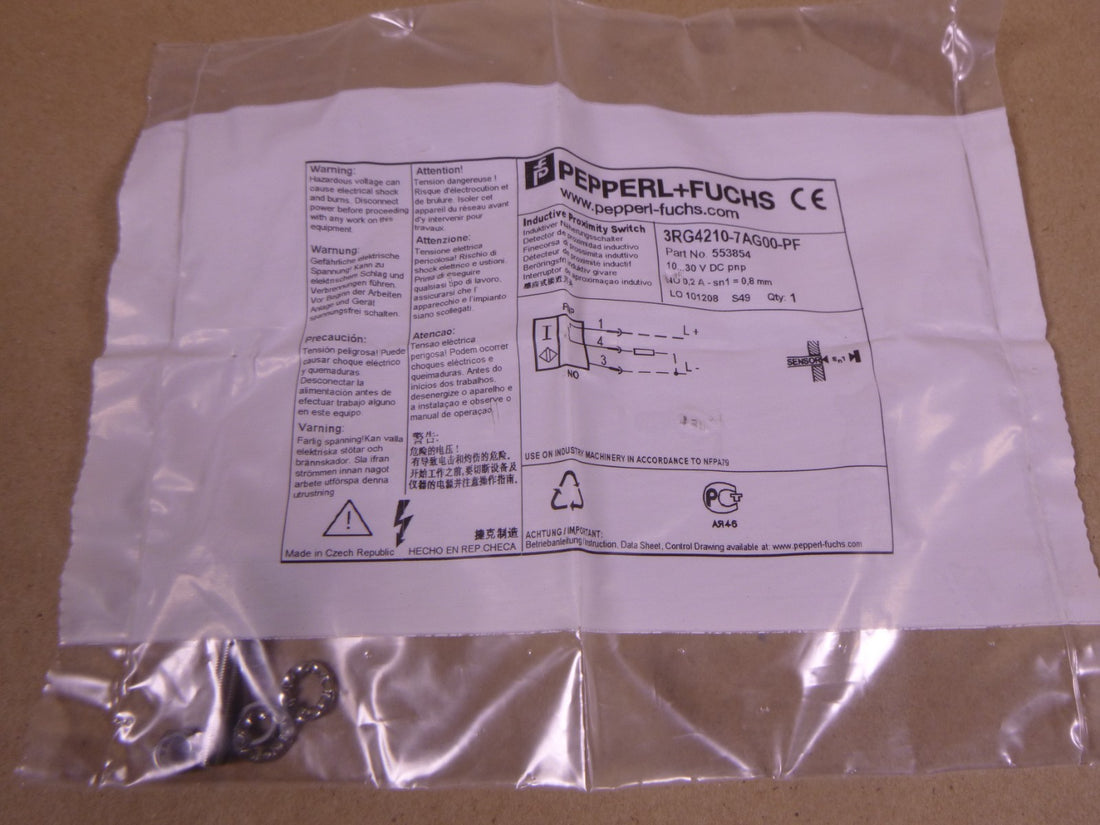 3RG4210-7AG00-PF PEPPERL &amp; FUCHS Inductive Proximity Switch 10-30VDC , 553854 | Electrical MRO Replacement Parts &amp; Components and Commercial Electrical Supplies Company