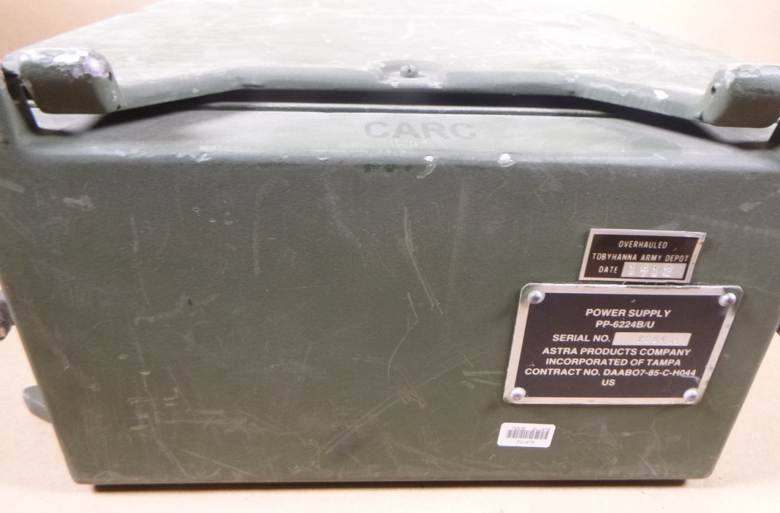 USED PP-6224B/U Astra Products Tactical Power Supply 24V USGI , 6130-01-223-0267 | Industrial MRO Replacement Parts, Manufacturing Machine Parts &amp; Components, Heavy Equipment Parts Supplier