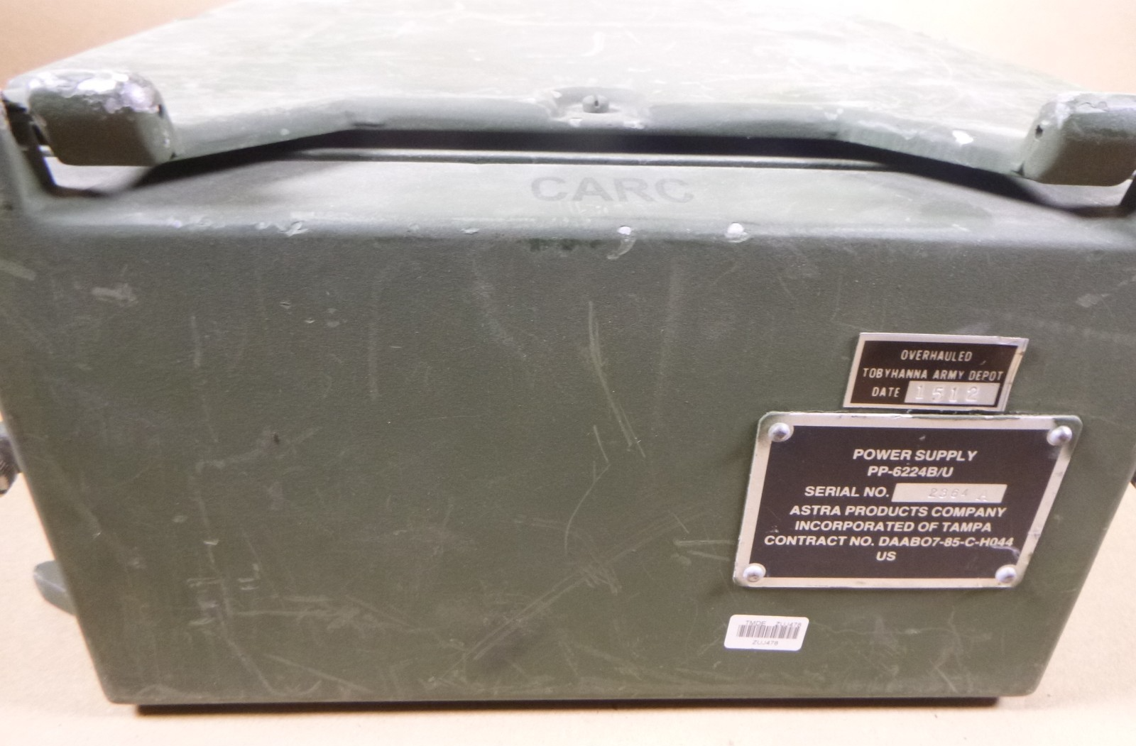 USED PP-6224B/U Astra Products Tactical Power Supply 24V USGI , 6130-01-223-0267 | Industrial MRO Replacement Parts, Manufacturing Machine Parts &amp; Components, Heavy Equipment Parts Supplier