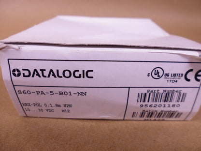 Datalogic S60-PA-5-B01-NN Photoelectric Sensor S60 Series 8m , 10-30VDC | Electrical MRO Replacement Parts &amp; Components and Commercial Electrical Supplies Company