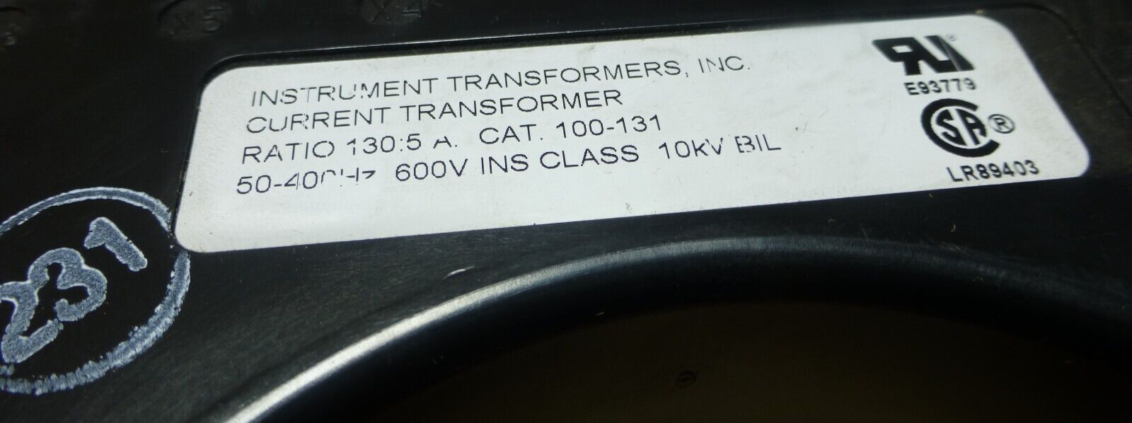 INSTRUMENT TRANSFORMERS 100-131 CURRENT TRANSFORMER 130:5A 50-400HZ 600V MEP208A | Electrical MRO Replacement Parts &amp; Components and Commercial Electrical Supplies Company