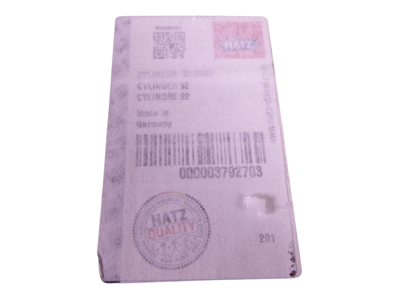 OEM HATZ DIESEL 01247110 Cylinder With Piston For 2G40 Engines