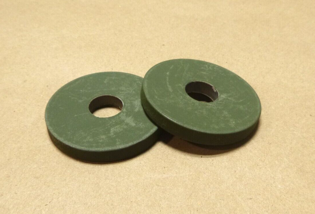 USGI 9/16" ID x 2" OD x 1/4" Tall Washer, Steel Spacer Plate, Olive Drab (2 Pcs) | Industrial Replacement Nuts &amp; Bolts Distributor and Machinery Screws &amp; Fasteners Supply