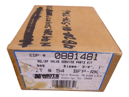 Watts Relief Valve Service Parts Kit, Sizes 3/4", 1", KIT 