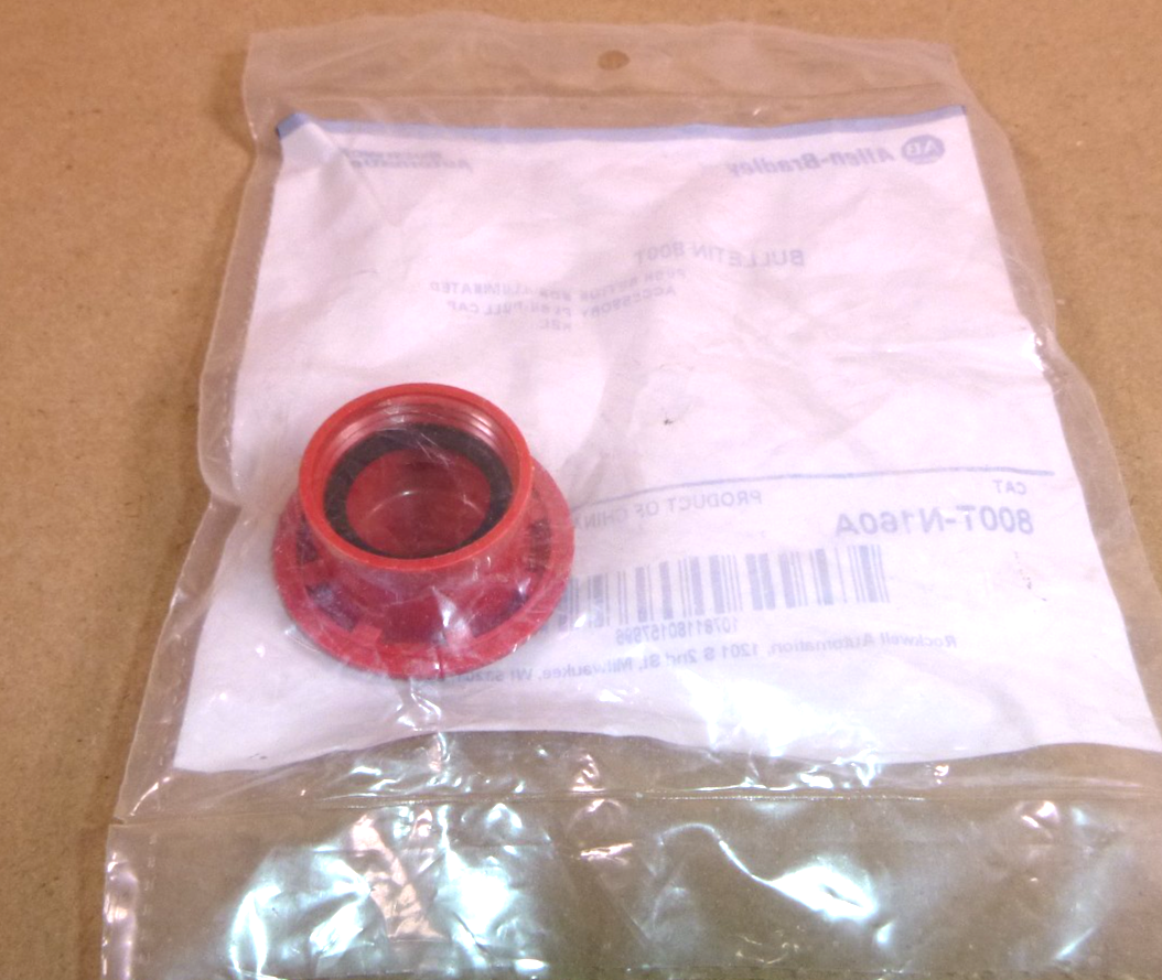 Allen Bradley 800T-N160A PushBotton Non-Illuminated Red Cap Ser.A | Electrical MRO Replacement Parts &amp; Components and Commercial Electrical Supplies Company