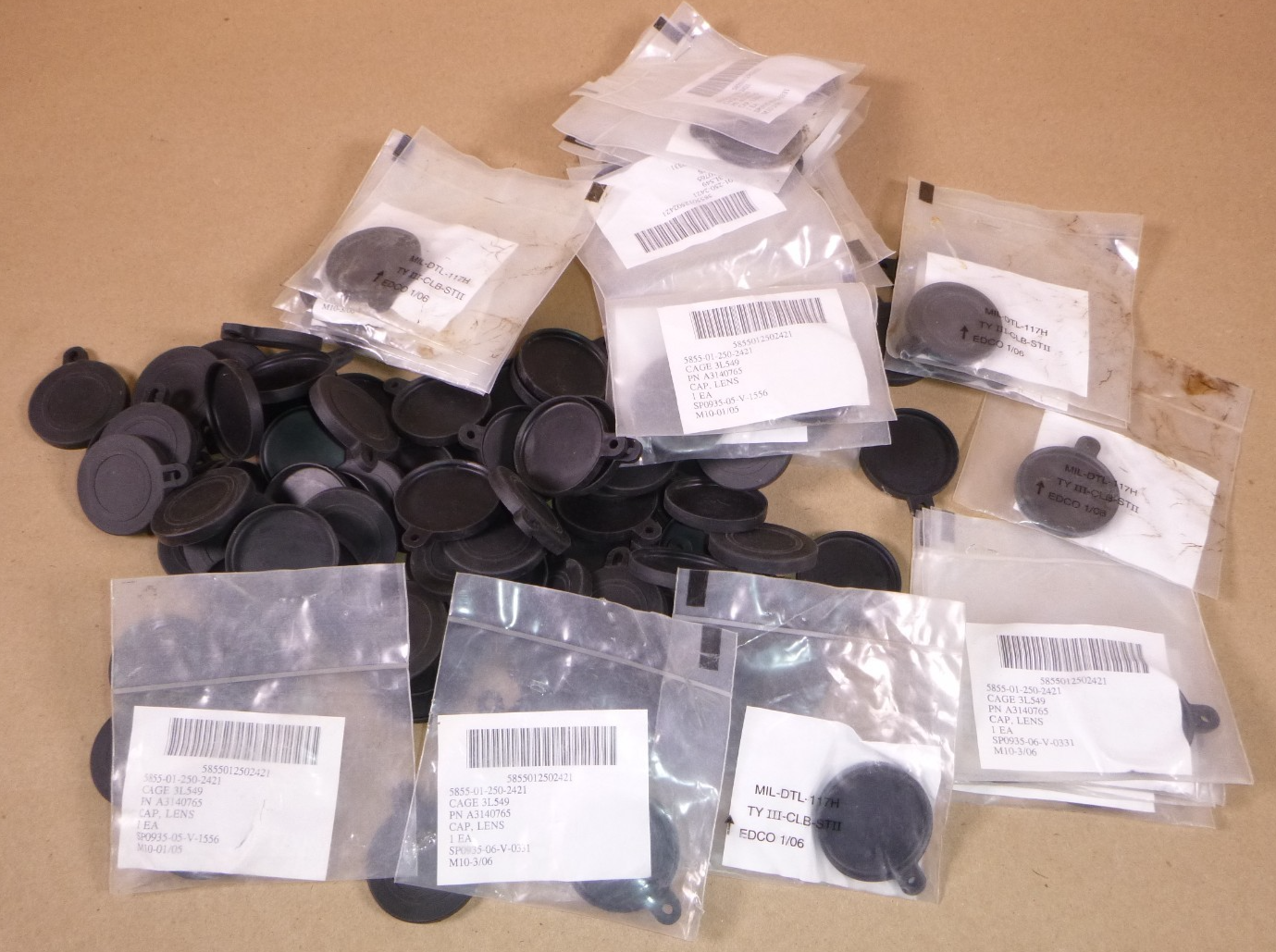 USGI PVS-7A/C Rear Eyepiece Lens Cap A3140765, 5855-01-250-2421 (108 Pcs) | Industrial MRO Replacement Parts, Manufacturing Machine Parts &amp; Components, Heavy Equipment Parts Supplier