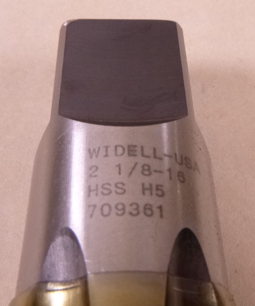 Widell 709361 Tap 2-1/8"-16 H5 6FL HSS Bottom Tap