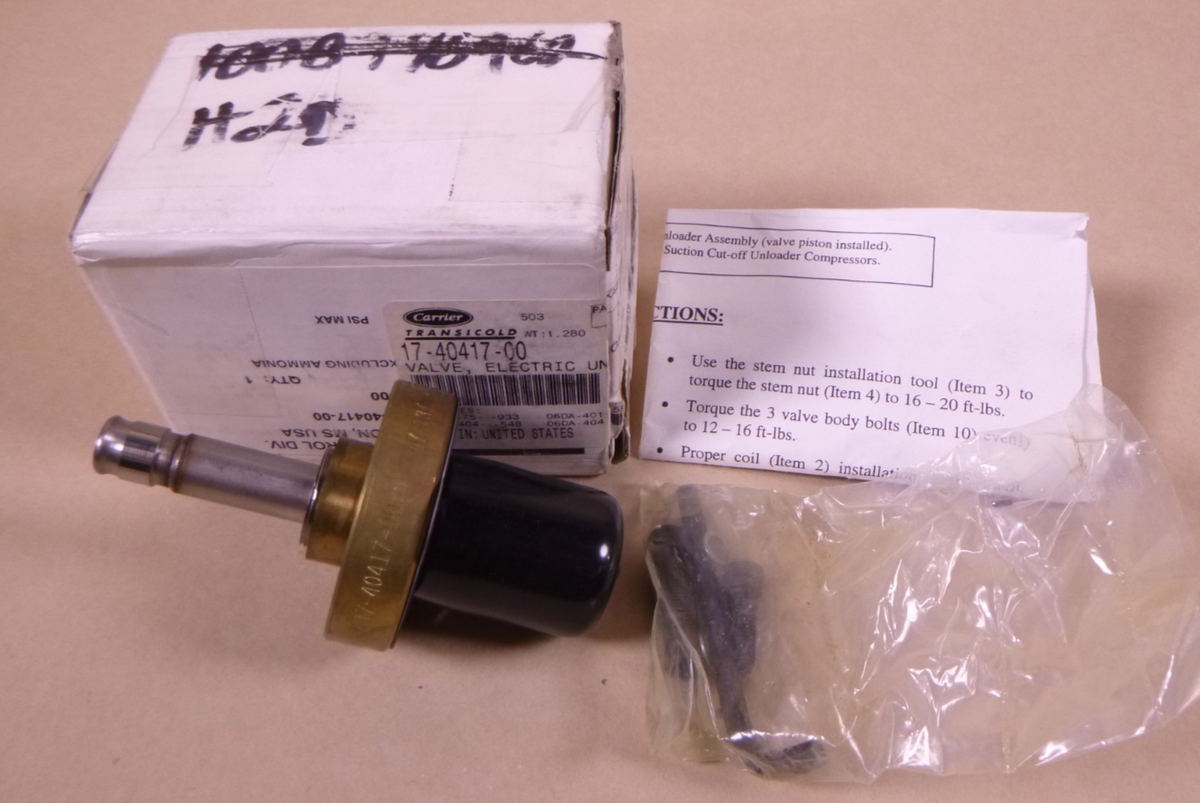 OEM Carrier Transicold 17-40417-00 Compressor Unloader Valve