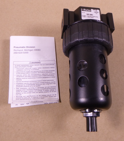 Parker 06F16BC Pneumatic Filter , 1/4" NPT Port, 150 PSI | Industrial MRO Replacement Parts, Manufacturing Machine Parts &amp; Components, Heavy Equipment Parts Supplier