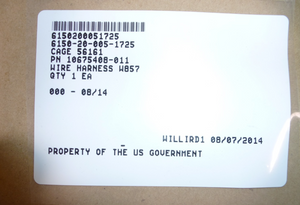 GENERAL DYNAMICS LAND SYSTEMS WIRING HARNESS 10675408-011, 6150-20-005-1725 | Replacement Truck Parts, Trailer Accessories, Automobile Supplies, Car Parts & Accessories