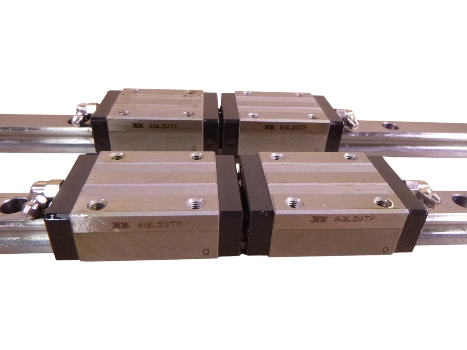 (2 PCS.) NB SGL20TF Linear Slide Guide Block With Rail , 23" Long | Industrial MRO Replacement Parts, Manufacturing Machine Parts &amp; Components, Heavy Equipment Parts Supplier