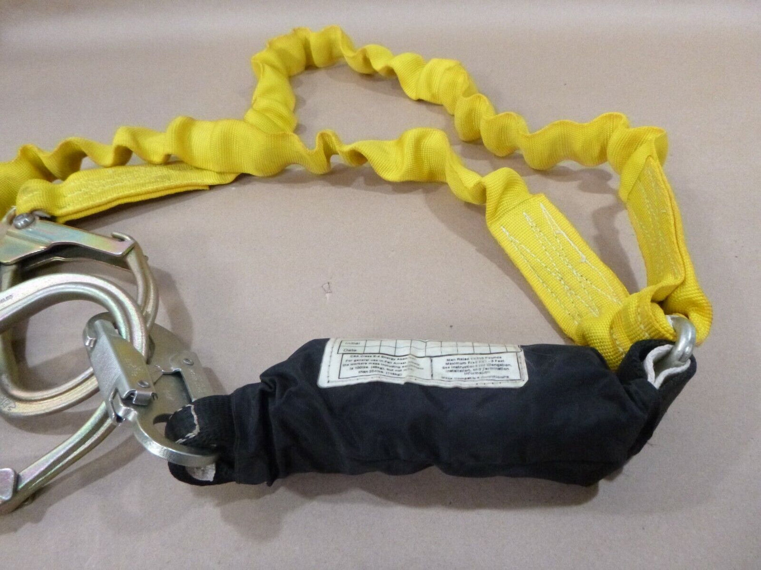 ELK RIVER 36886 FLEX ZORBER ENERGY ABSORBING WEB LANYARD SNAPHOOK 1-1/2" x 6&