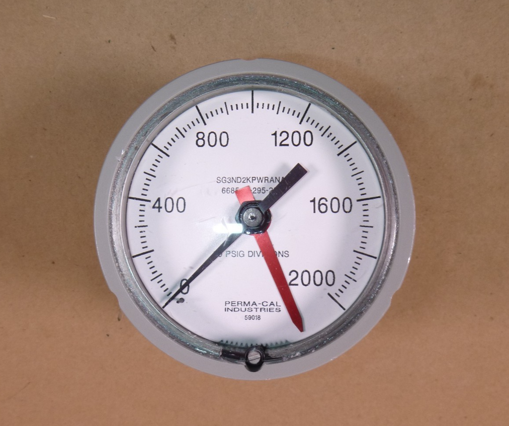 MIL-G-18997 Vibration-Resistant Flange Pressure Gauge 3-1/2" Dial 2000 Psi | Industrial MRO Replacement Parts, Manufacturing Machine Parts & Components, Heavy Equipment Parts Supplier