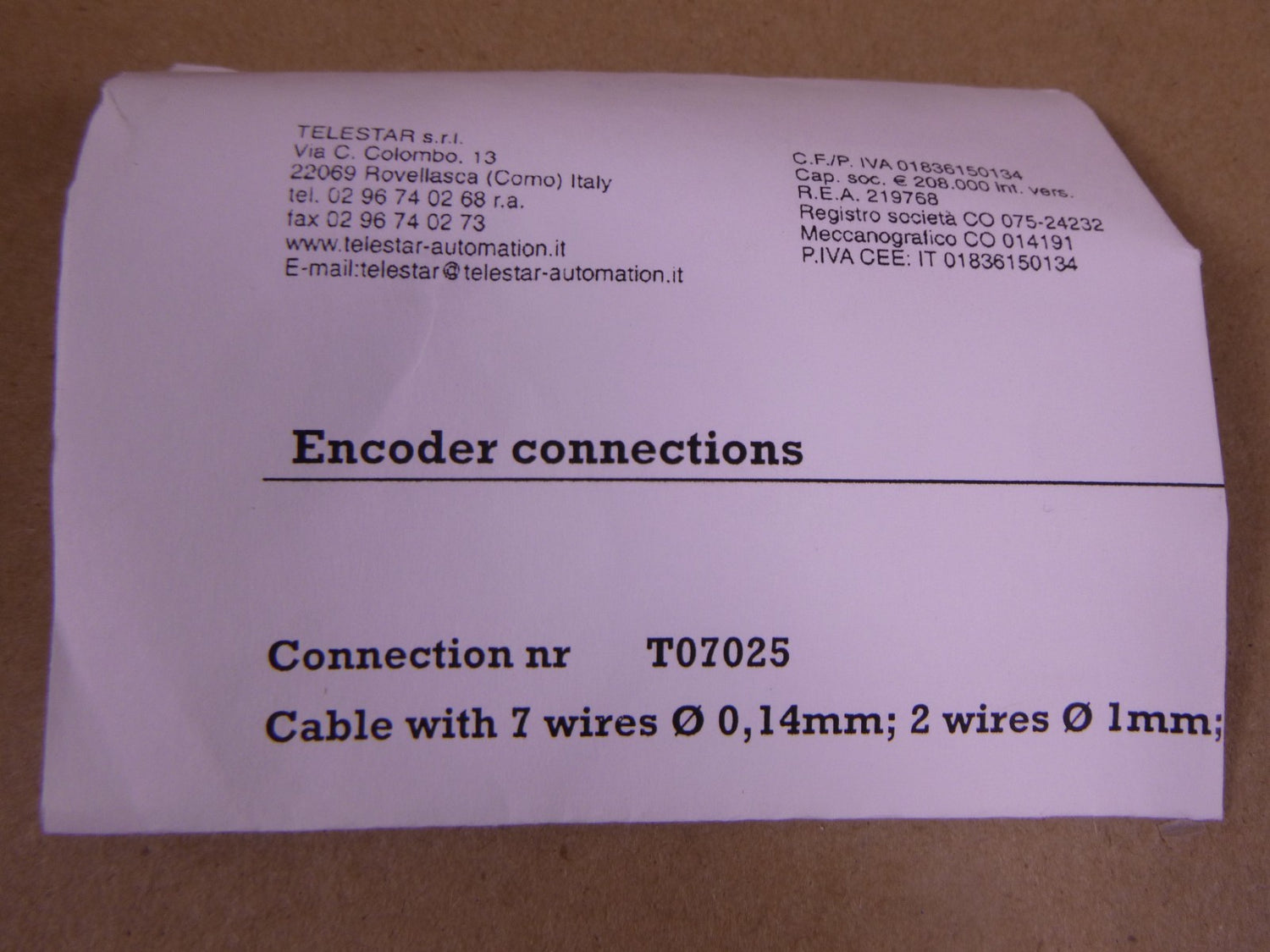 TI-59200300 TR Electronic S.r.l. Encoder, IE-58 I , 2000 Impulse, 12V/24V | Industrial Electric Motors, Pumps &amp; Parts