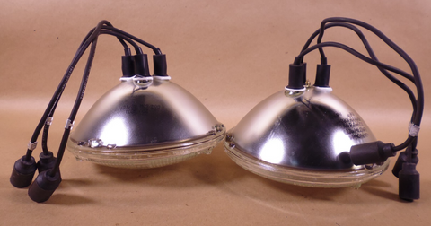 (2x) USGI M35, M998, M939 7" 24 Volt 3 Wire Incandescent Headlamps , 8741491 | Genuine M35 Military Truck Parts and M939 Cargo Truck Surplus Parts