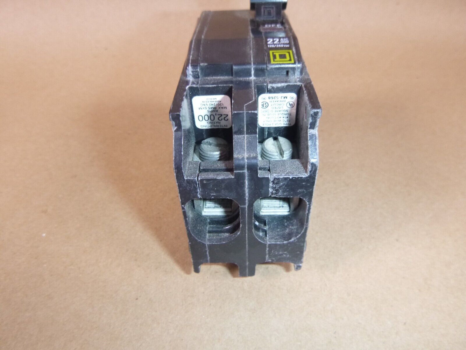 Square D QO 50 Amp 22kA 2-Pole Plug-In Circuit Breaker 120/240 Va, QO250VH | Electrical MRO Replacement Parts &amp; Components and Commercial Electrical Supplies Company
