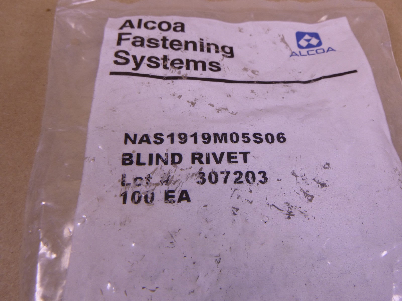 (240x) NAS1919M05S06 Blind Rivets Alcoa Fastening Systems , 5320-01-541-9988 | Industrial Replacement Nuts &amp; Bolts Distributor and Machinery Screws &amp; Fasteners Supply