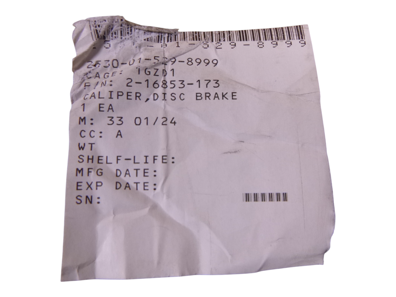 CP5320-2S4 Disc Brake Caliper 2-16853-173 , 2530-01-529-8999 | Replacement Truck Parts, Trailer Accessories, Automobile Supplies, Car Parts &amp; Accessories