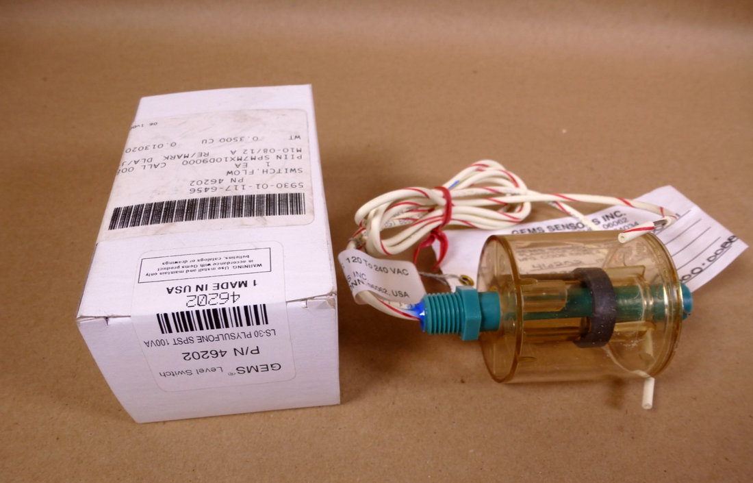 Gems Sensors 46202 LEVEL SWITCH, LS-30, 1/4"NPT, 24"LEADS, SPST, 100 VA, 50 PSI | Electrical MRO Replacement Parts &amp; Components and Commercial Electrical Supplies Company