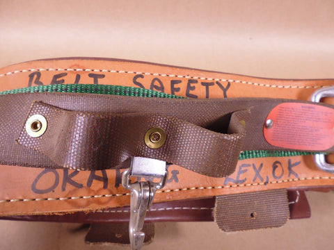 Buckingham 2951 Leather Pole Climbing Lineman Safety Belt Size 42