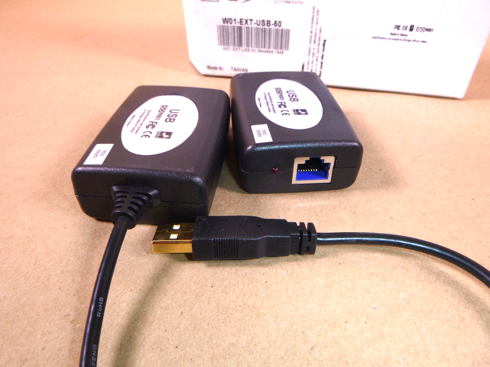 L-com W01-EXT-USB-50 USB UTP EXTENDER 150&