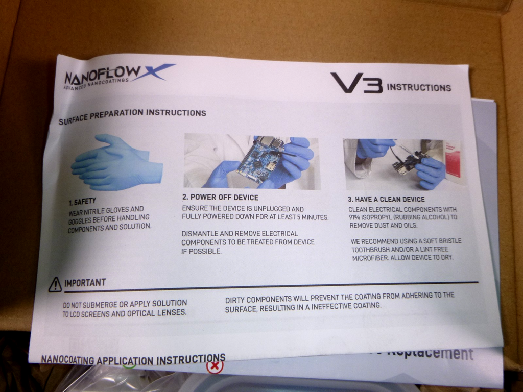 NANOFLOW V3 Air Curable Electronics Coating Test Kit With Saltwater Protection | Industrial MRO Replacement Parts, Manufacturing Machine Parts & Components, Heavy Equipment Parts Supplier