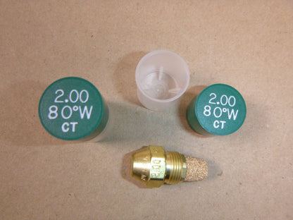 (Lot of 2) Delavan Oil Burner Nozzle 2.00-80W , 2 .00 GPH 80 Degree, Made in USA | Industrial MRO Replacement Parts, Manufacturing Machine Parts &amp; Components, Heavy Equipment Parts Supplier