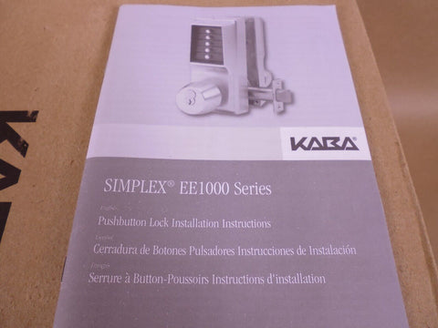 Kaba Simplex EE21B/EE21B26D41 EE1000 26D Pushbutton Door Lock Combination