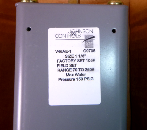 V46AE-1C JOHNSON CONTROLS 1-1/4" WATEER REGULATING VALVE | Industrial MRO Replacement Parts, Manufacturing Machine Parts & Components, Heavy Equipment Parts Supplier
