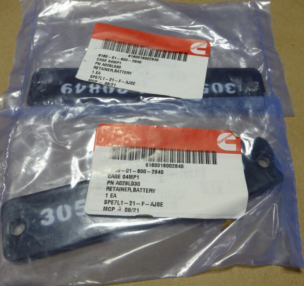 2x Cummins A029L030 Battery Holder For MEP-1060 Generator , 6160-01-600-2840 | Genuine MEP Generator Replacement Parts and Military Surplus Generator Parts