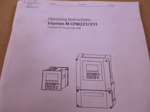 Endress + Hauser EH Liquisys-M CPM253 Transmitter pH / Redox , CPM253-IS1005 | Electrical MRO Replacement Parts & Components and Commercial Electrical Supplies Company