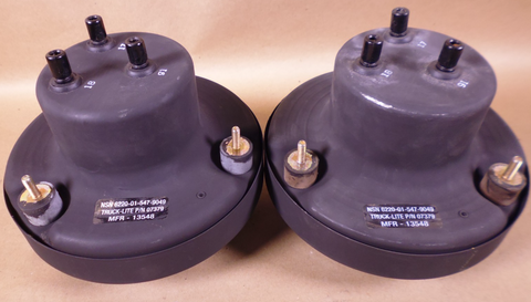 (2x) Humvee M998 M939 Headlight LED Black Housing Truck-Lite , 6220-01-547-9049 | Genuine M35 Military Truck Parts and M939 Cargo Truck Surplus Parts