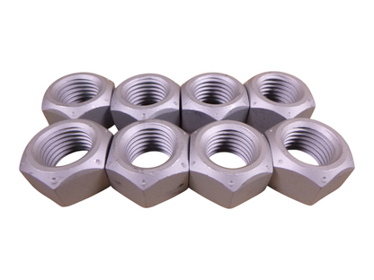 (8) 1-1/4”-7 Hex Nut Steel Plain Regular 1 1/4-7 1.25” HEX NUT , Grade 8