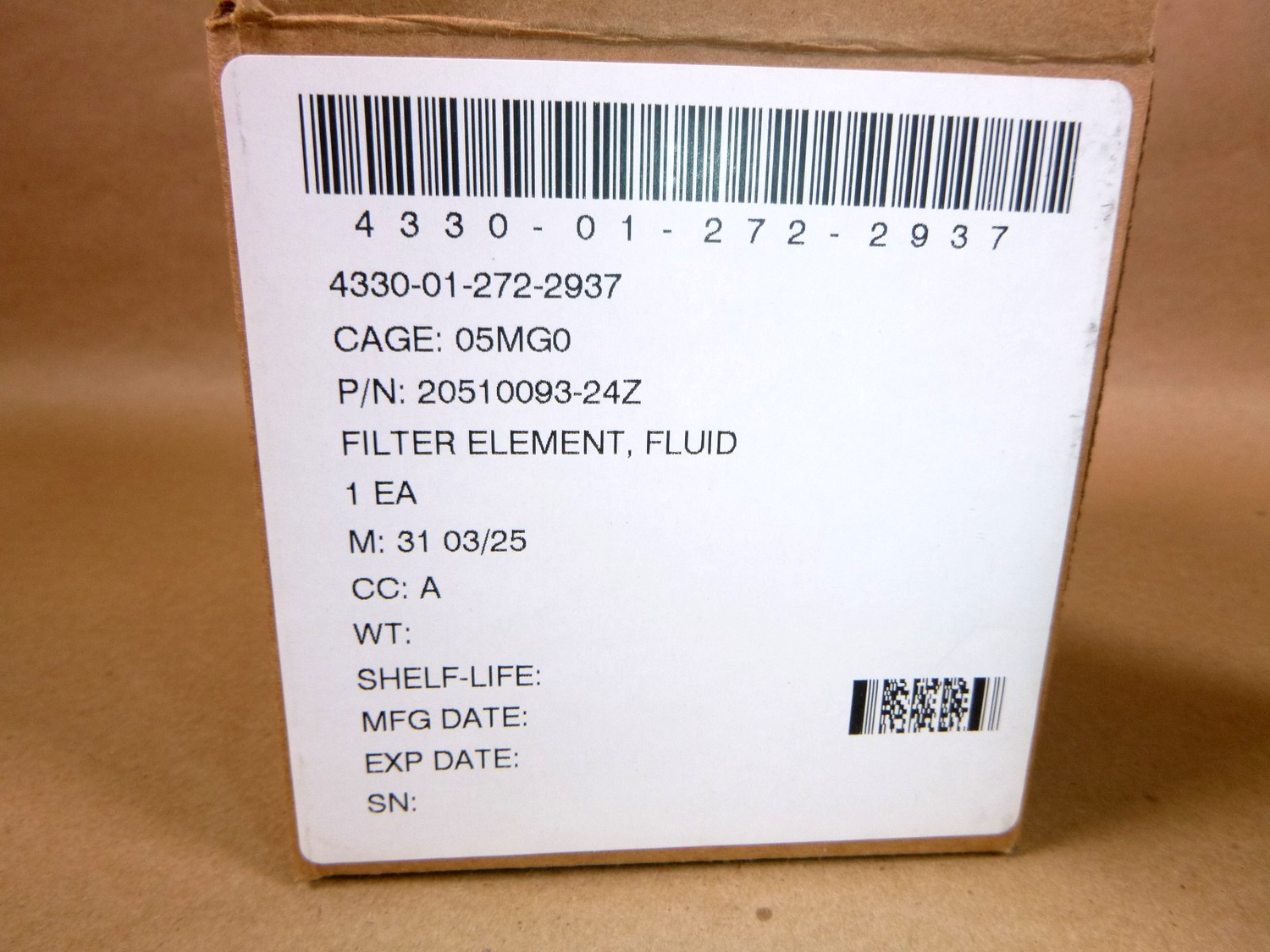USGI M939 Trucks Power Steering Filter Kit ERS-28001, 4330-01-272-2937 | Genuine M35 Military Truck Parts and M939 Cargo Truck Surplus Parts