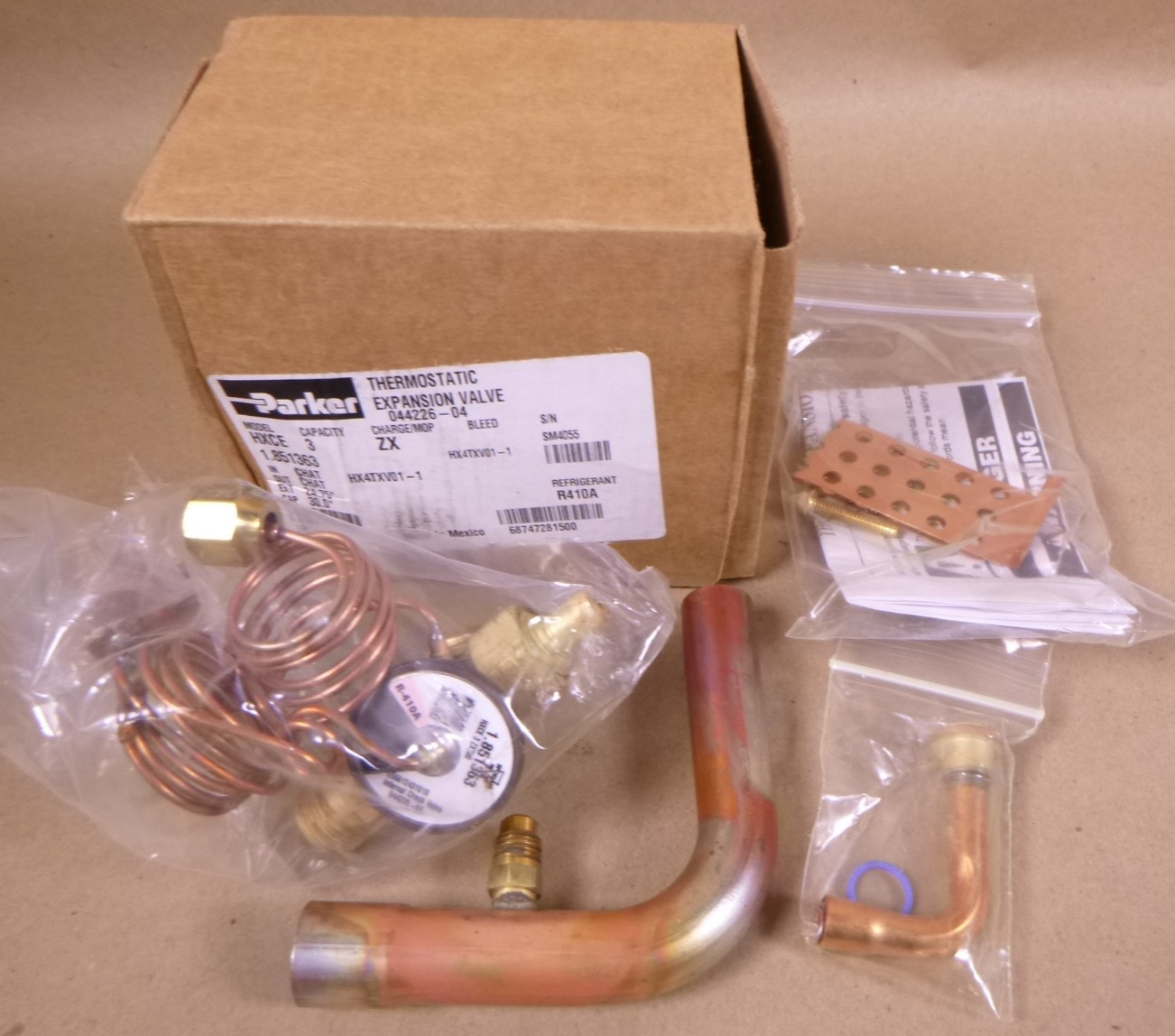 H4TXV01 TXV Kit Allied Parker 1.851363 Expansion Valve HXCE3ZX200 | Electrical MRO Replacement Parts &amp; Components and Commercial Electrical Supplies Company